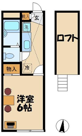 レオパレス真の物件間取画像